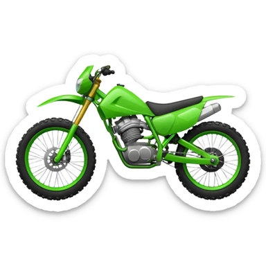 green enduro bike sticker
