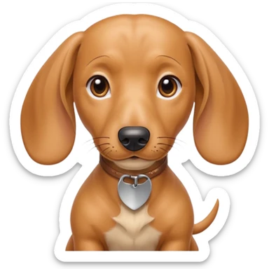 Кремова такса  sticker