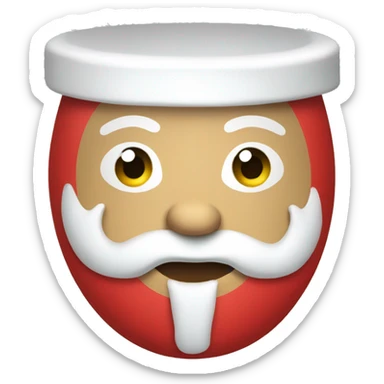 santa toilet bowl sticker