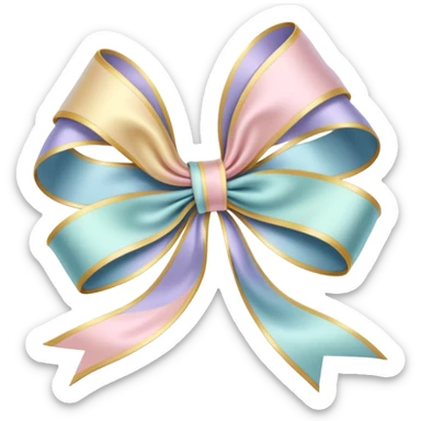 rococo regency ribbon sticker