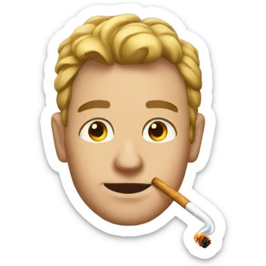 Tanner with a cig sticker