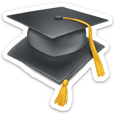 Graduation cap sticker
