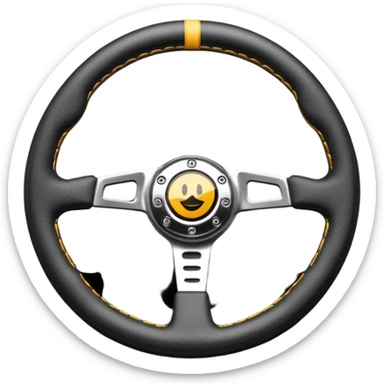 volante de racing sticker