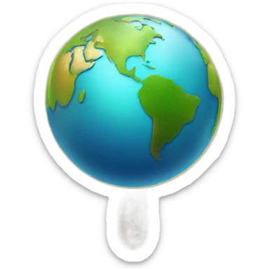 world emoji of trending graph with a sparkle at the top sticker