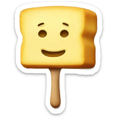 butter stick man sticker