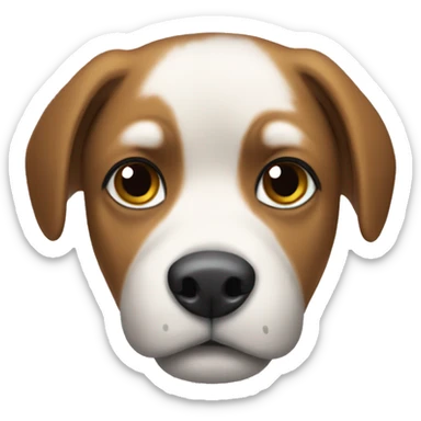 Dog wearing huddle  sticker