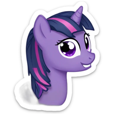 twilight sparkle pony sticker