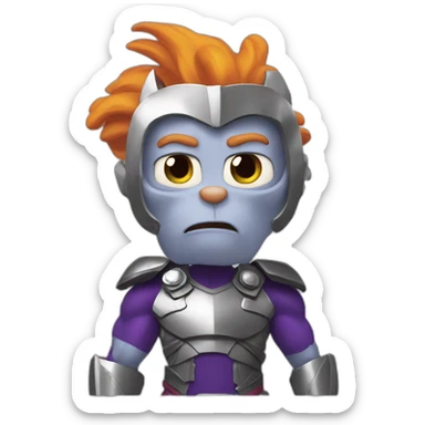 Rugrats version of Thor sticker
