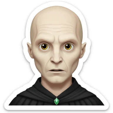 Voldemort’s casting Abada kedavra without nose  sticker