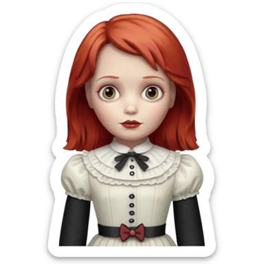 Annabelle doll (red hair) from The Conjuring movie sticker
