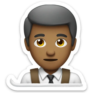 Crossing arms while mad sticker