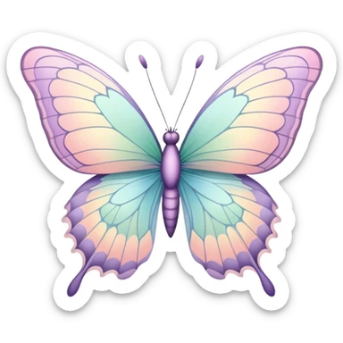 Pastel Butterfly  sticker