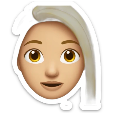Cara Riéndose botando una gota de su frente  sticker