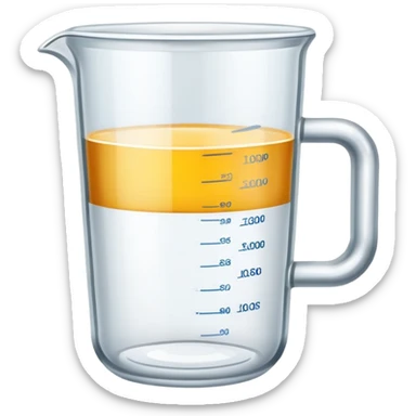 measuring cup for drinks sticker