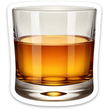 whiskey glass sticker