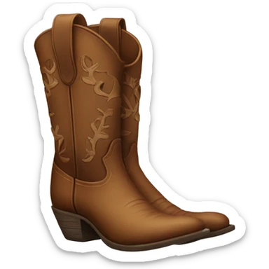 Cowgirl boots sticker