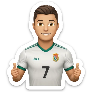 Cristiano Ronaldo football emojis sticker