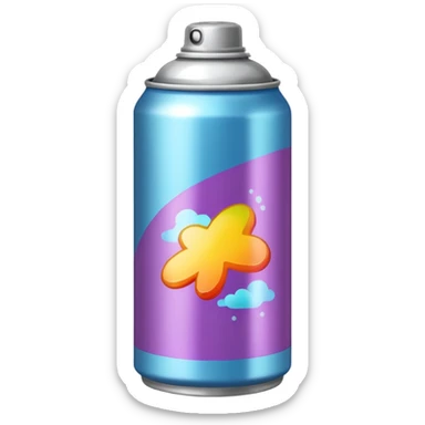 Aerosol with sticker sticker