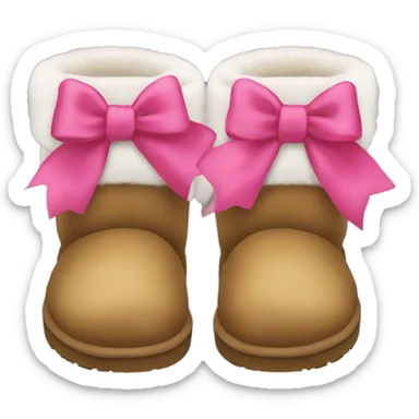 Uggs with bows sticker