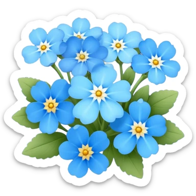 bunga myosotis sticker