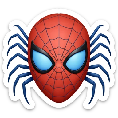 emoji de spiderman dormido sticker