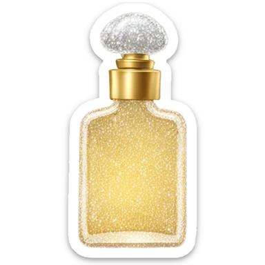 Channel perfume in a sparkly bottle sticker