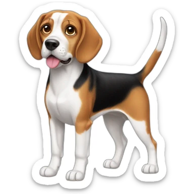 Beagle full body sticker