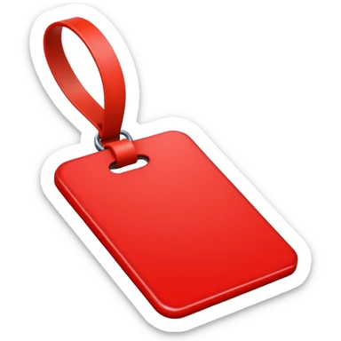 Tag vermelha sticker