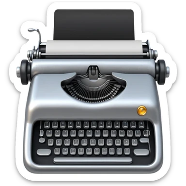 robot typewriter emoji sticker