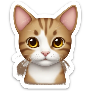 Cat cute brown sticker