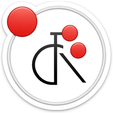 Techno India group public school logo the logo like red circle and shape of mix t and l with white colour sticker