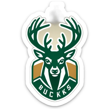 Milwaukee Bucks logo sticker