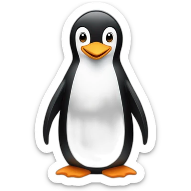 a pinguins saying good night sticker