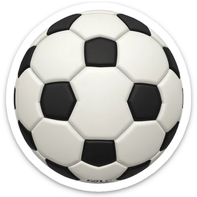 soccer ball classic panels sticker