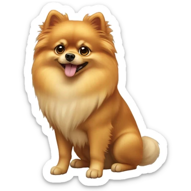 pomeranian simba  sticker