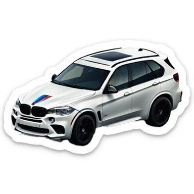 BMW x5m + racing sticker