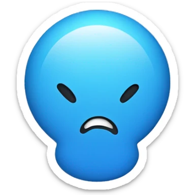 Blue circle Pill 30 sticker