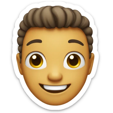 Happiest happy face sticker