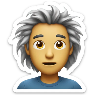 Dizzy and confused sticker