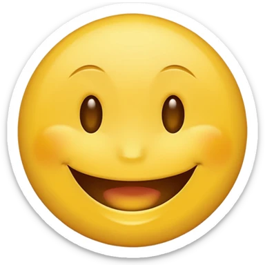 Round face emoji sticker  😁- radiant smiley face with smiling eyes sticker