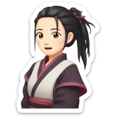 Nezuko kamado llorando sticker