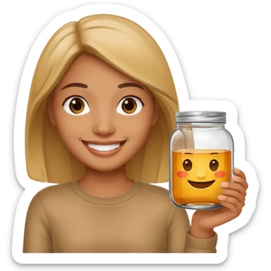 People Holding Jar sticker