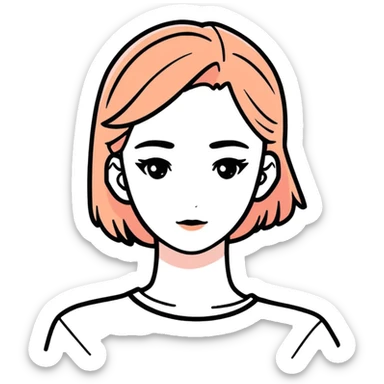 Vintage lady sticker