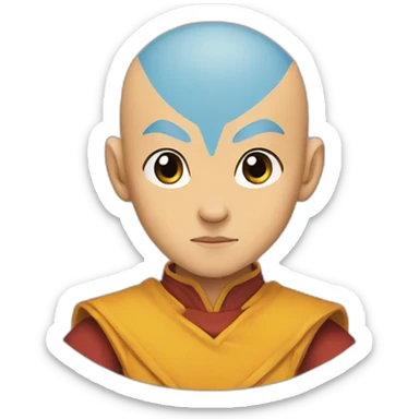 Aang heart sticker
