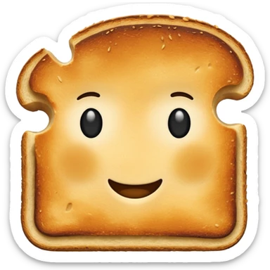 a slice of bread sticker