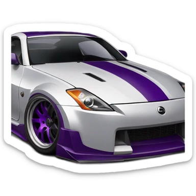 350z drift tuning purpel sticker