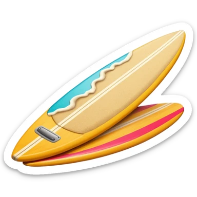 Surfboard Stuck in Sand sticker