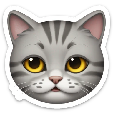 British cat crying sticker