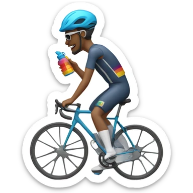 whaterbottle cycling sticker