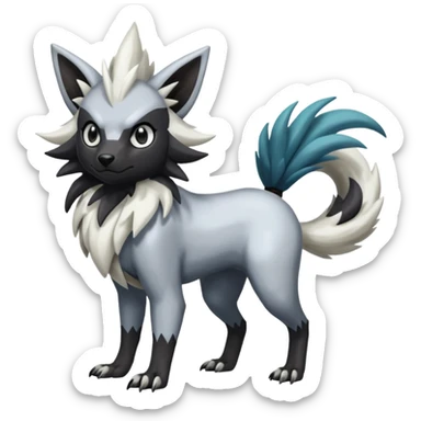 Shiny Zigzagoon-Absol-Trico-Hybrid (Full body) sticker